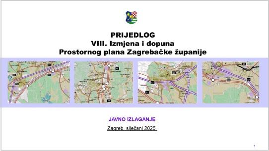 Objavljena Javna rasprava o Prijedlogu VIII. Izmjena i dopuna Prostornog plana Zagrebačke županije